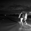 walking back to the truck afer a long day of shooting.