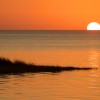 A golden Cape Hatteras Sunset