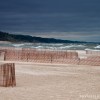 Rough waters on lake michigan in the fall