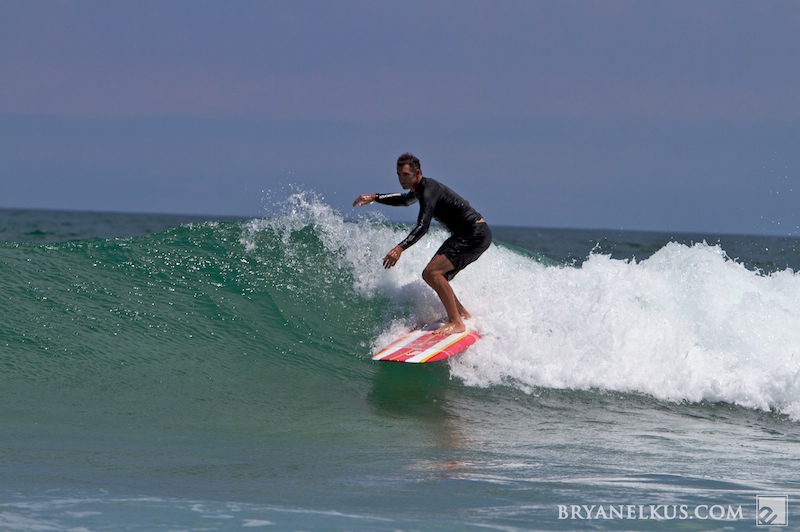 Sam August catches an obx wave