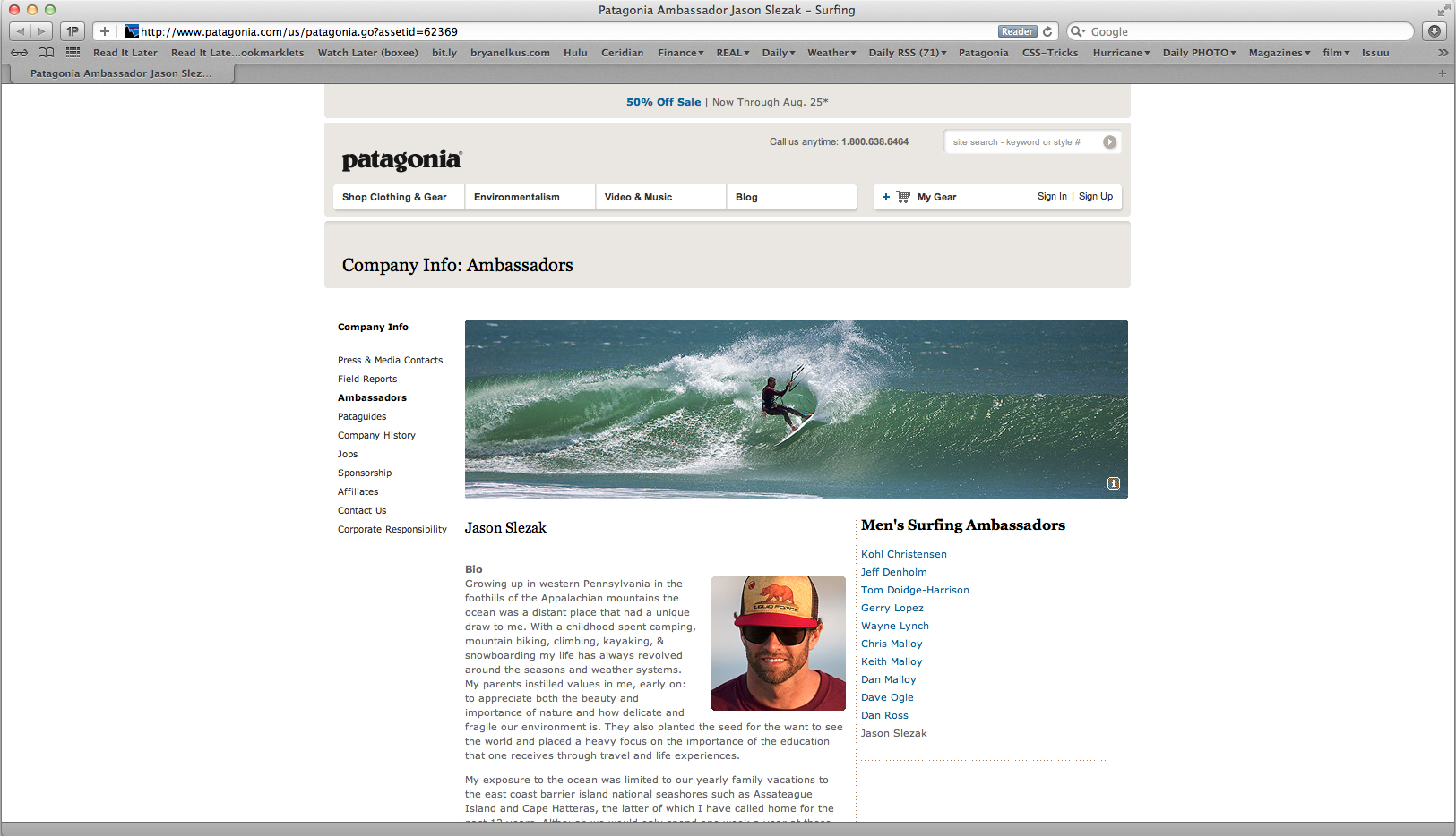 Jason Slezak Patagonia Ambassador