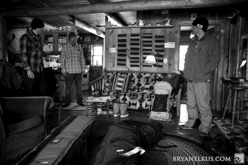 A morning in a log cabin