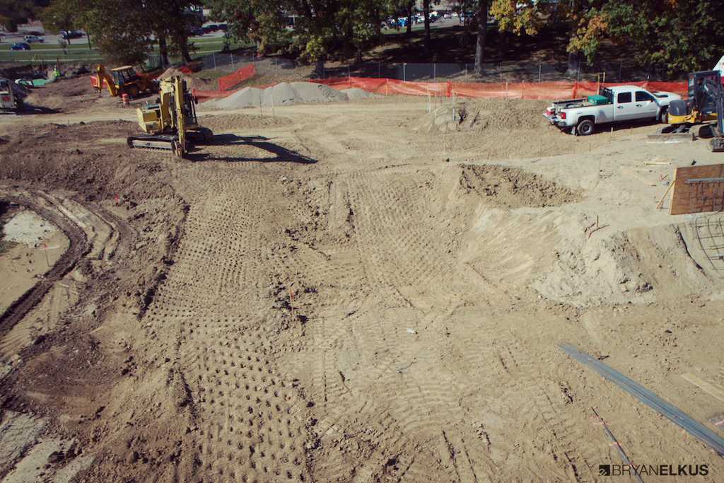 construction at the ann arbor skatepark