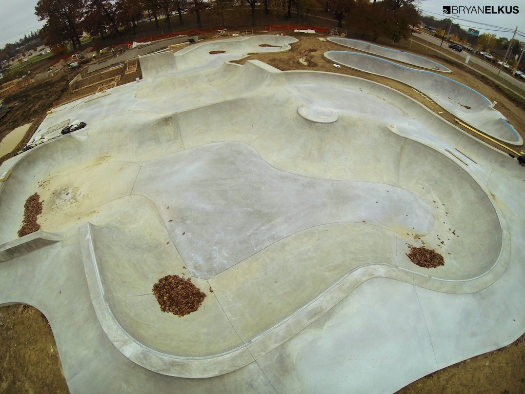nearing completion of the construction of the ann arbor skatepark